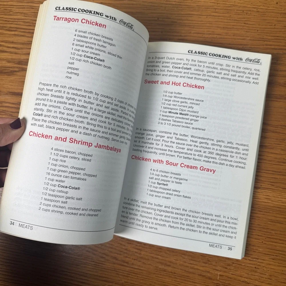 Classic Cooking with Coca-Cola Cookbook Graham Roberts‎ 1998 Soda Recipes